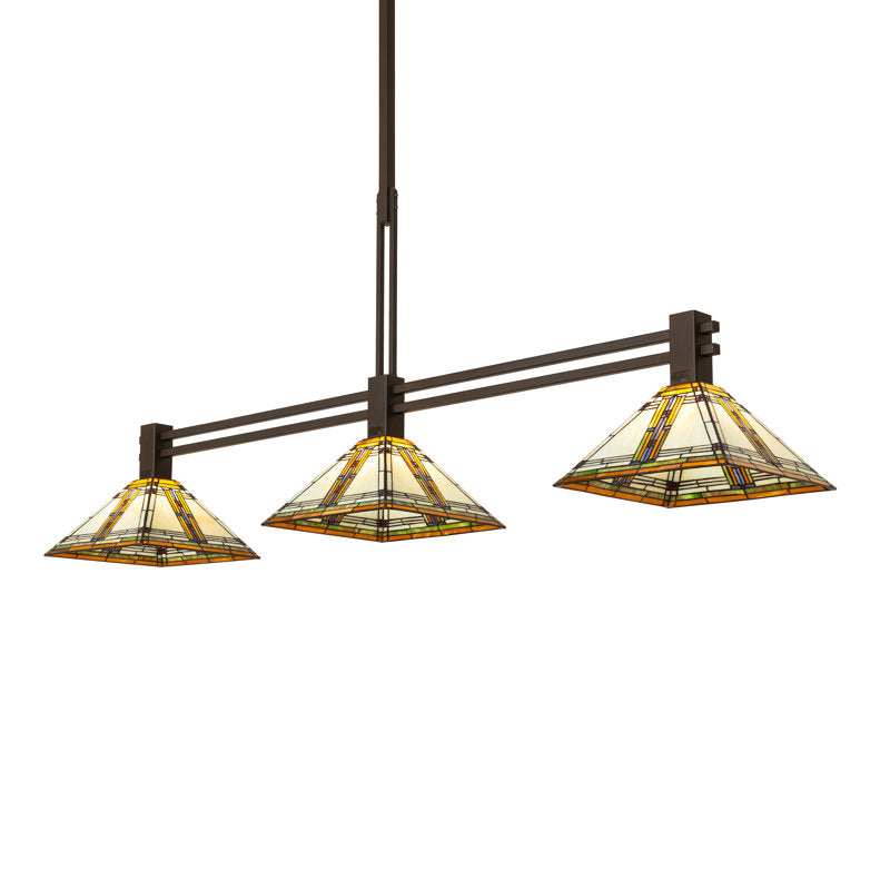 72" Long Nevada 3 Light Island Pendant