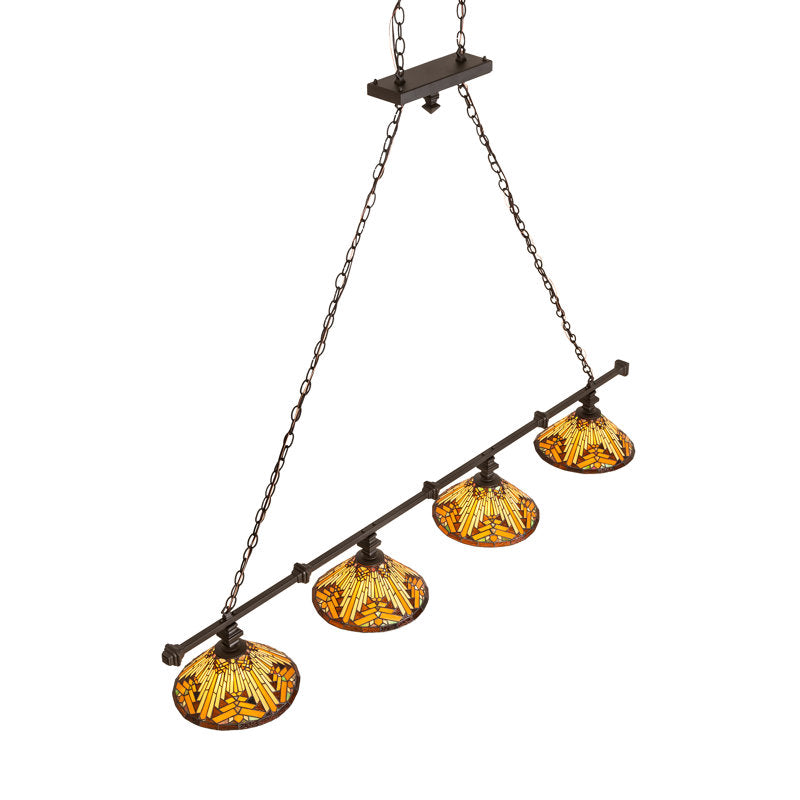 72" Long Nuevo Mission 4 Light Island Pendant