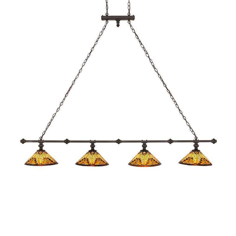 72" Long Nuevo Mission 4 Light Island Pendant