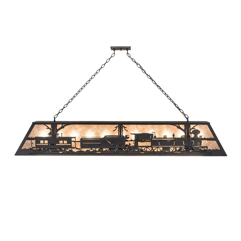 72" Long Train Oblong Pendant