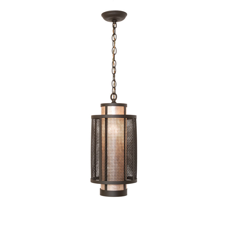 8.5" Wide Cilindro Weave-Tex Mini Pendant