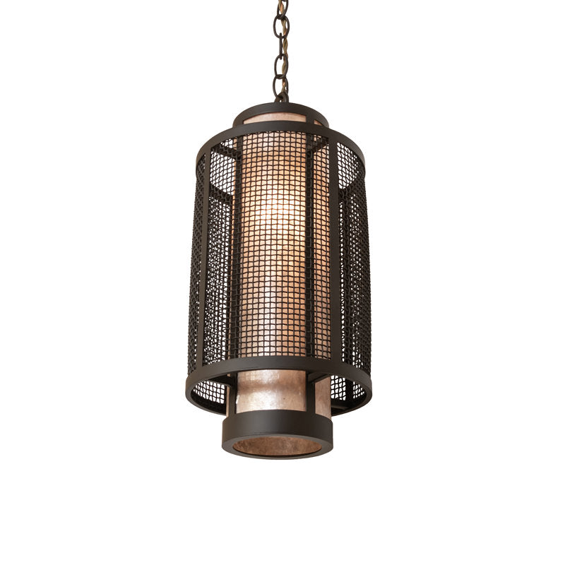 8.5" Wide Cilindro Weave-Tex Mini Pendant