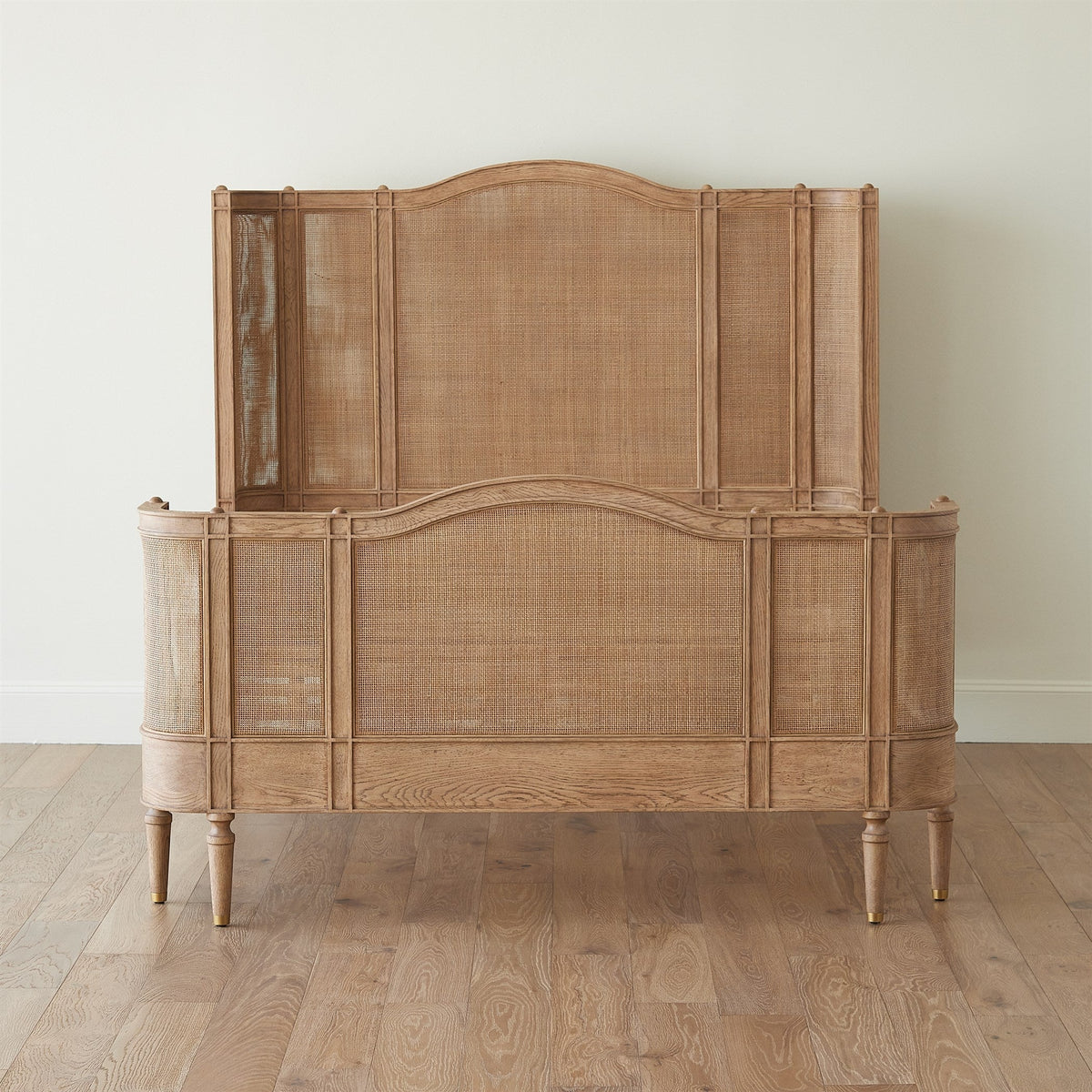 Global Views Blackened Josephine Oak Bed
