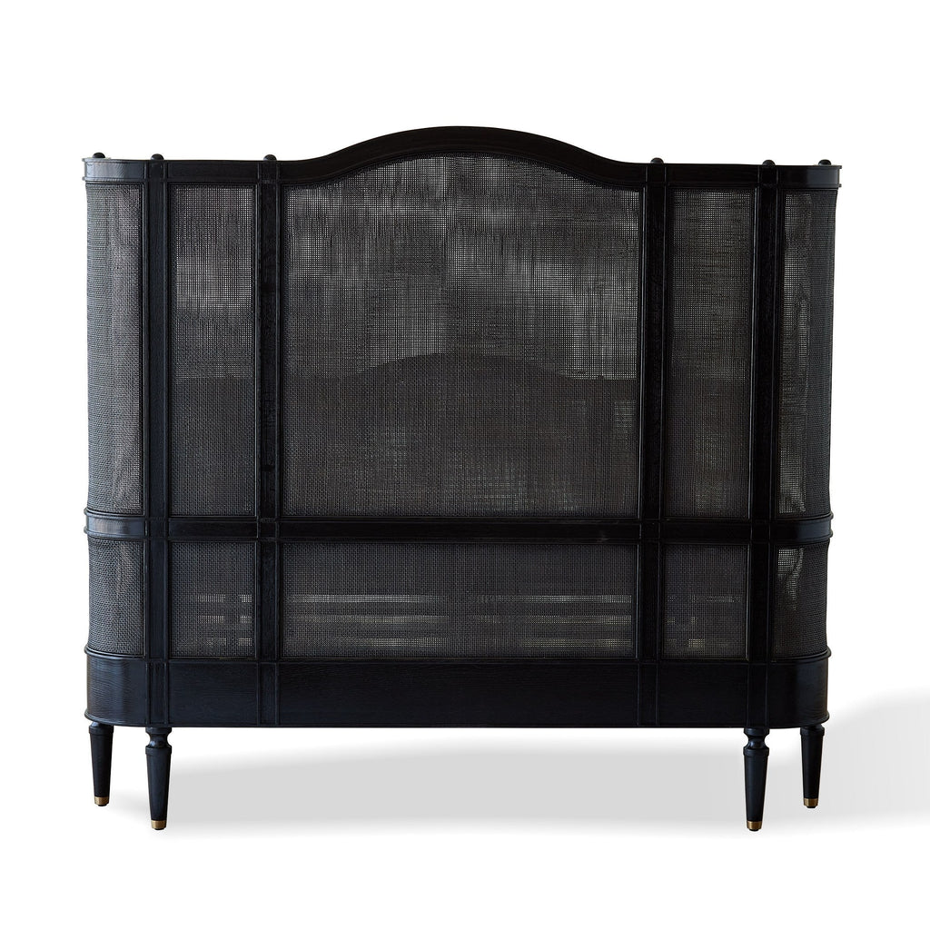 Global Views Blackened Josephine Oak Bed