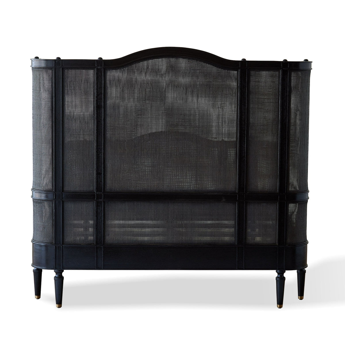 Global Views Blackened Josephine Oak Bed