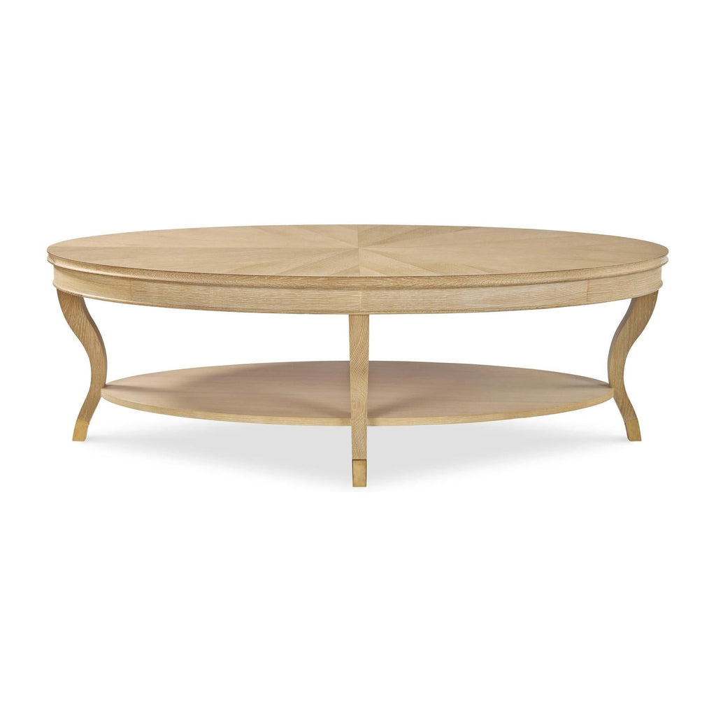 Century Furniture Stocked Oval Cocktail Table