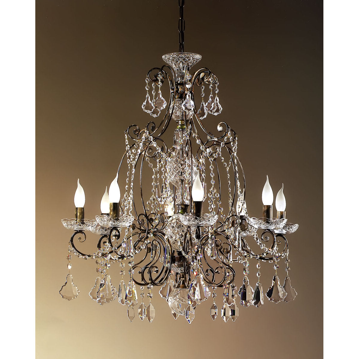 8 - Light Candle Style Empire Chandelier