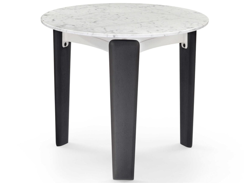 Tablet Round Marble End Table