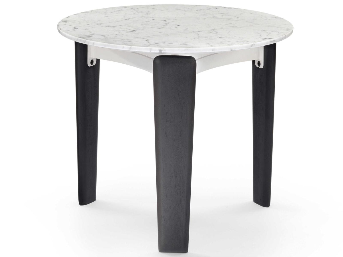 Tablet Round Marble End Table