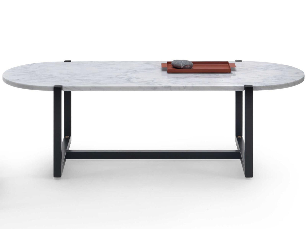 Sigmund Oval Marble Coffee Table