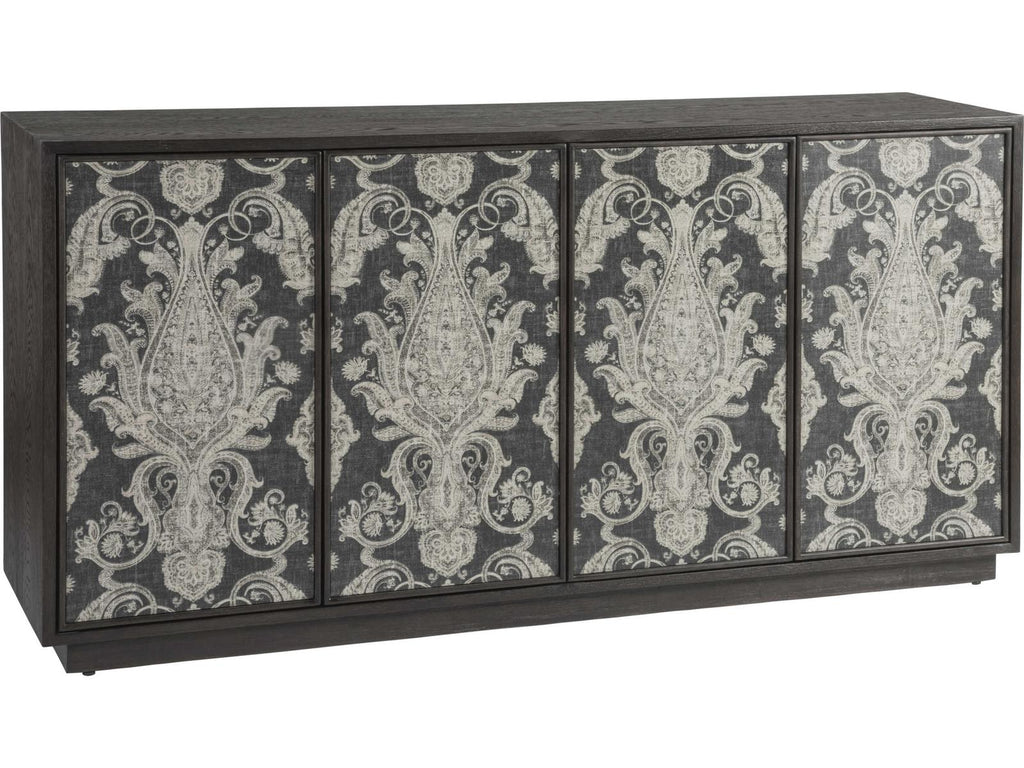 Home Venerato Media Console Mocha Brown Oak Veneer