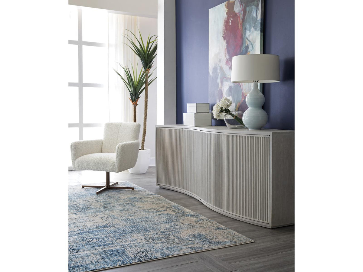 Home Mavericks 88-Inch TV Stand Media Console in Misty Gray
