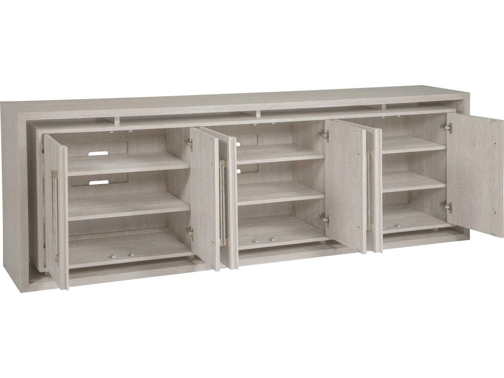 Home Mar Monte 98-Inch Long Media Console in Champagne Taupe Oak