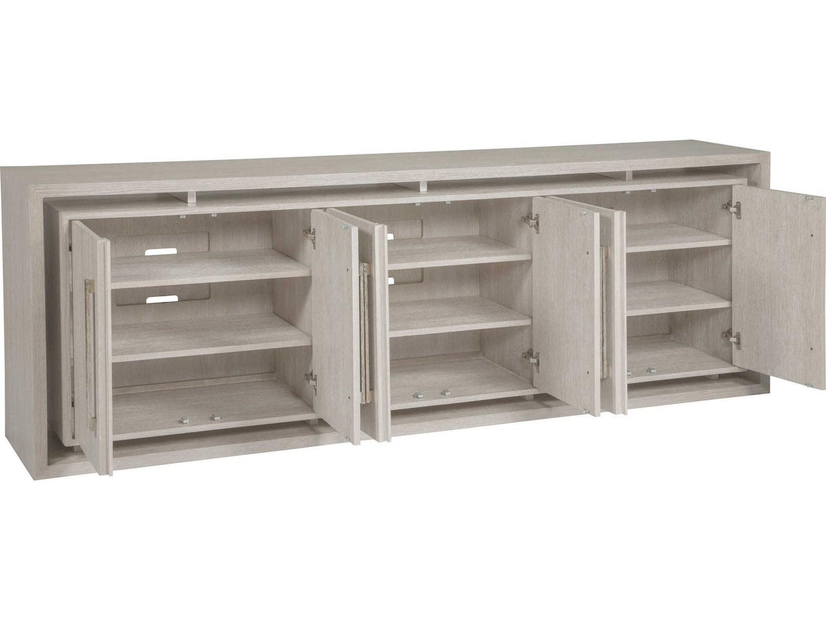 Home Mar Monte 98-Inch Long Media Console in Champagne Taupe Oak