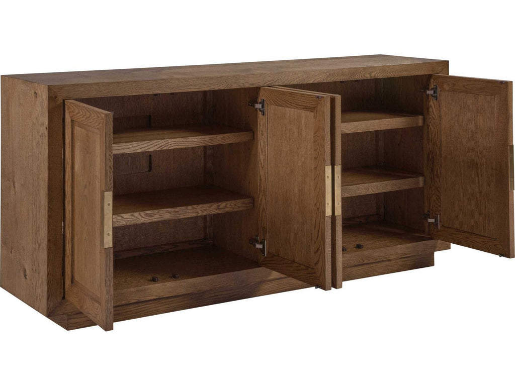 Home Barnaby Media Console in Cerused White Oak