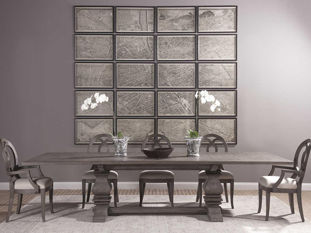 Home Axiom Rectangle Dining Table in Grigio Mahogany Finish