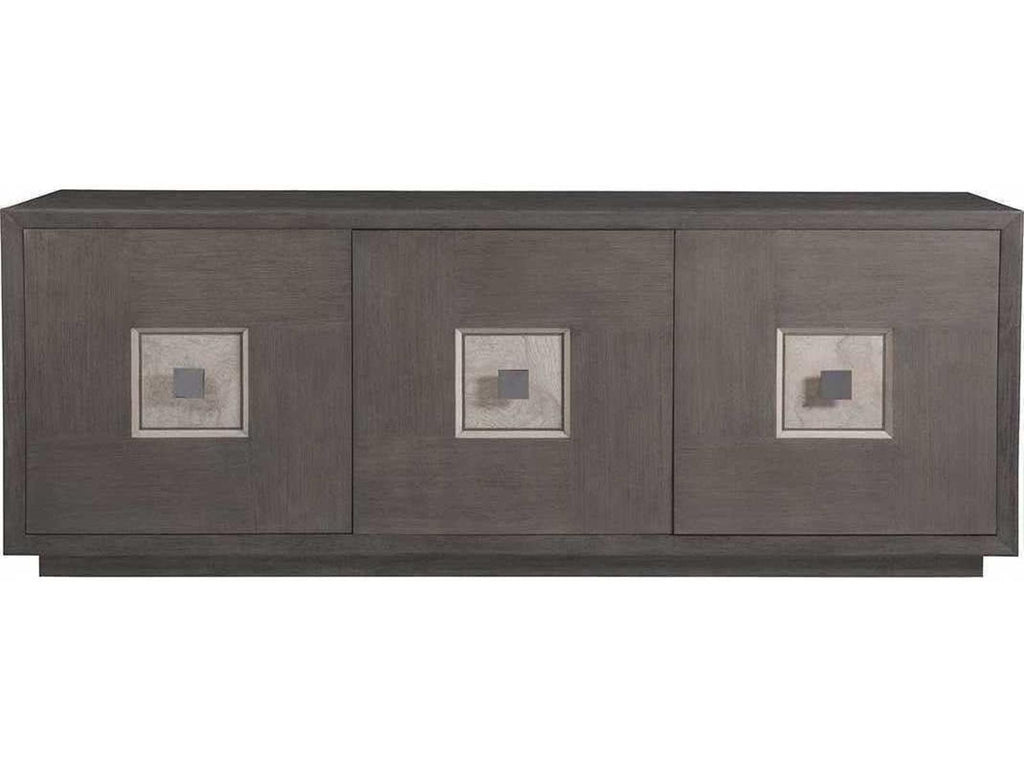 Home Mercury Large Media Console TV Stand in Bleached Ash and Oak Veneer