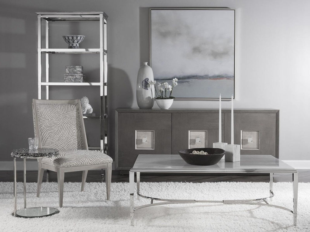 Home Mercury Large Media Console TV Stand in Bleached Ash and Oak Veneer