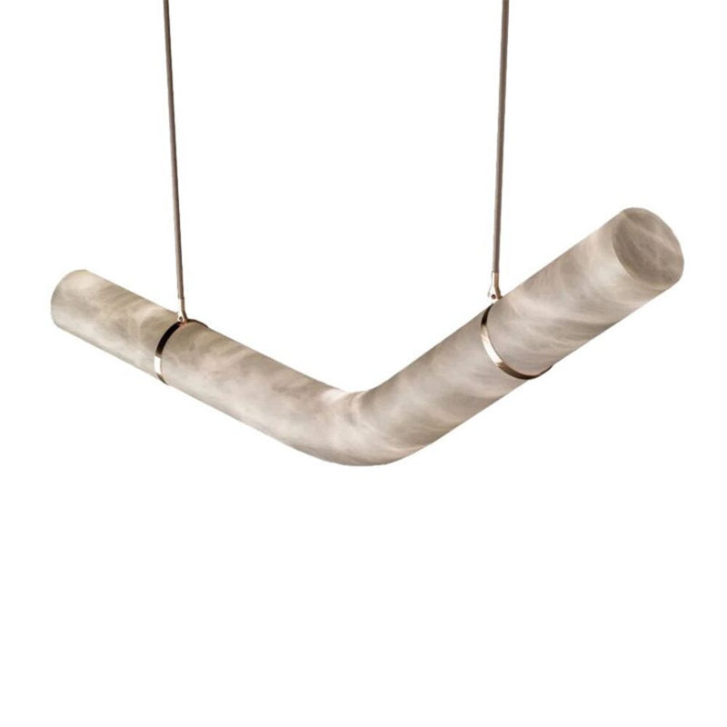 Alabaster Infinity Pendant Lamps, Style A