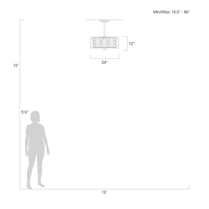 Allegretto 3 - Light LED Chandelier