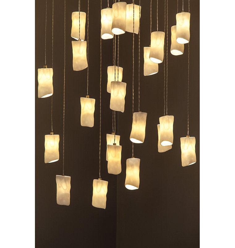 Amorphic 19 - Light Porcelain Chandelier
