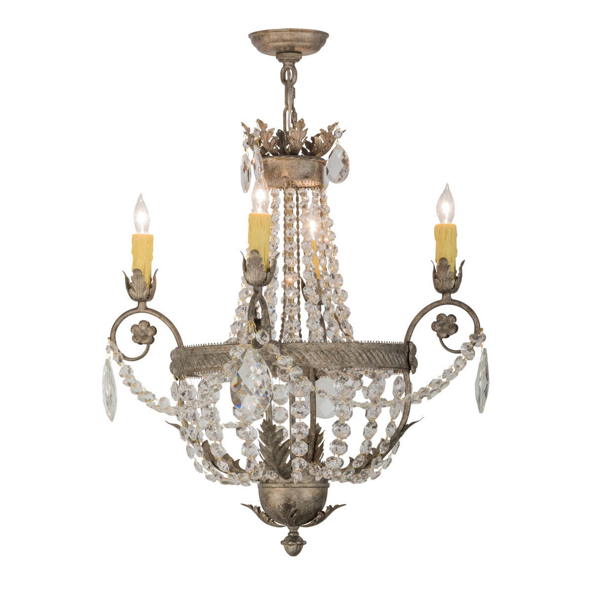 Antonia 4 - Light Glass Chandelier