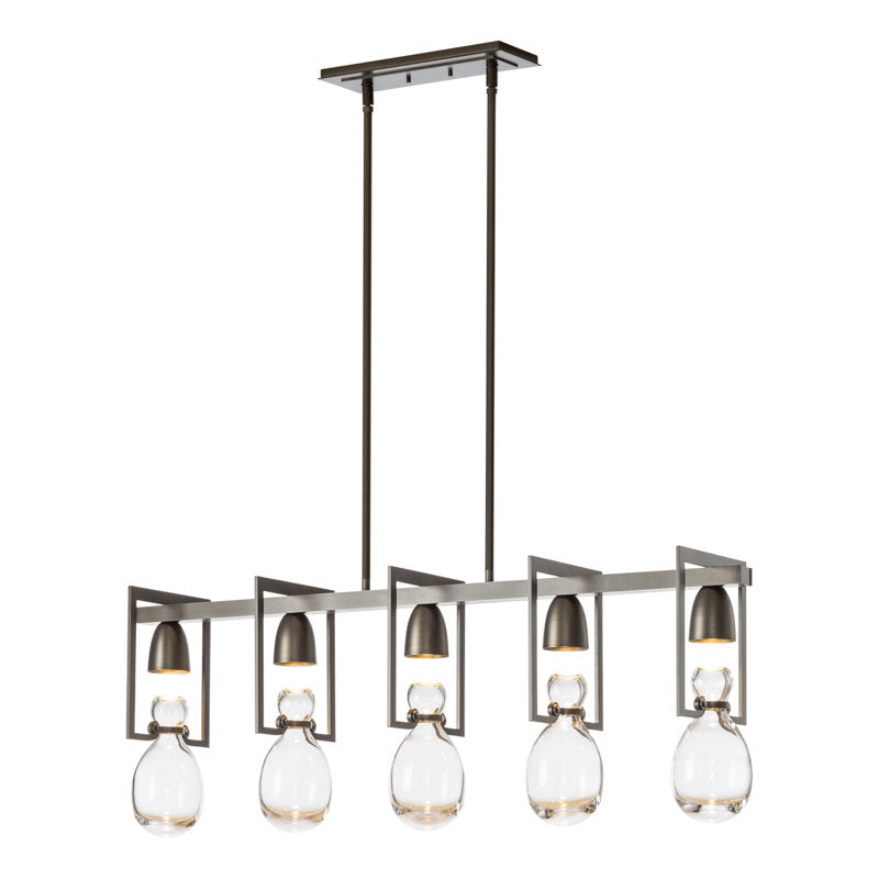Apothecary 5 - Light Kitchen Island Linear Pendant