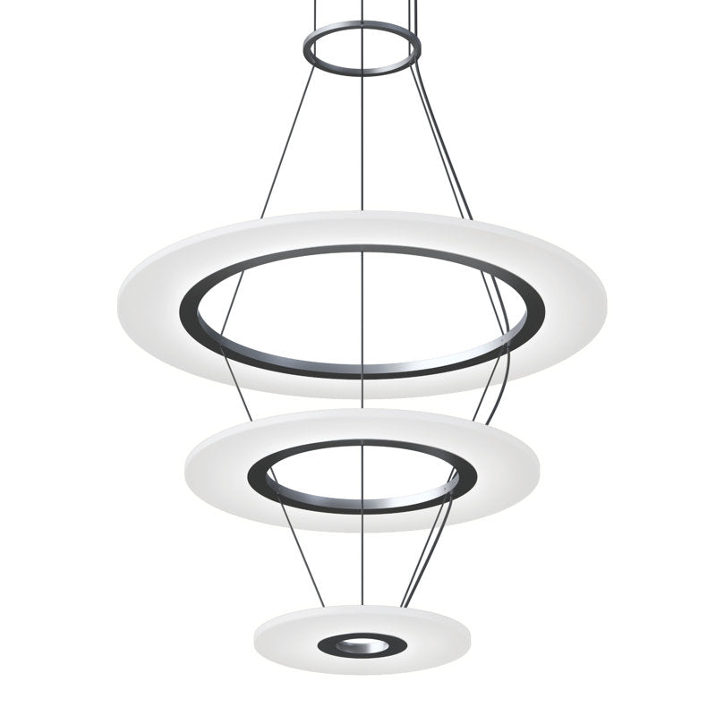 Arctic Rings 3 - Light LED Chandelier