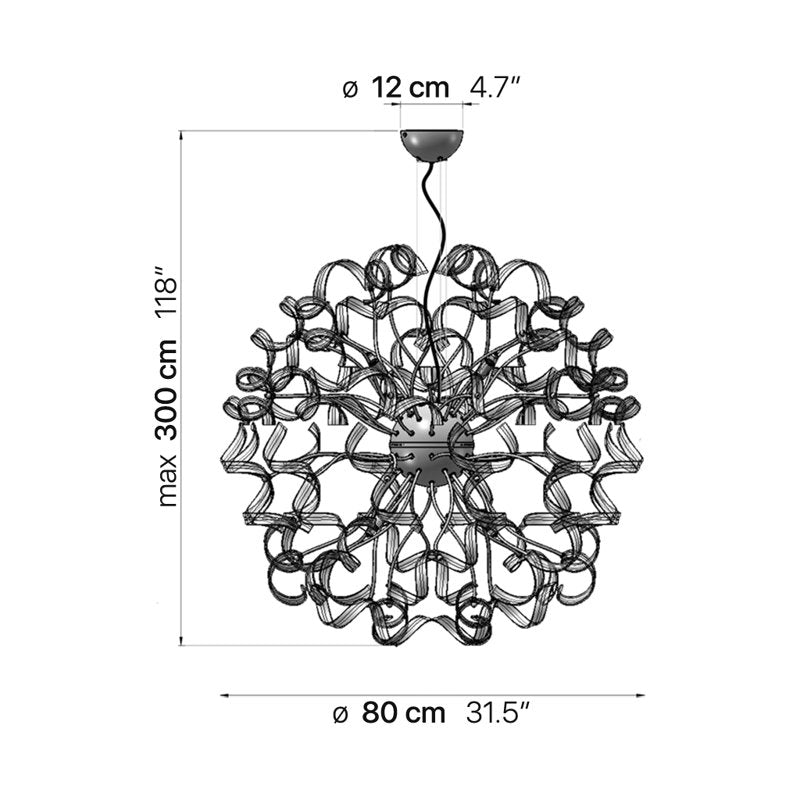 Astro 8 - Light Chandelier