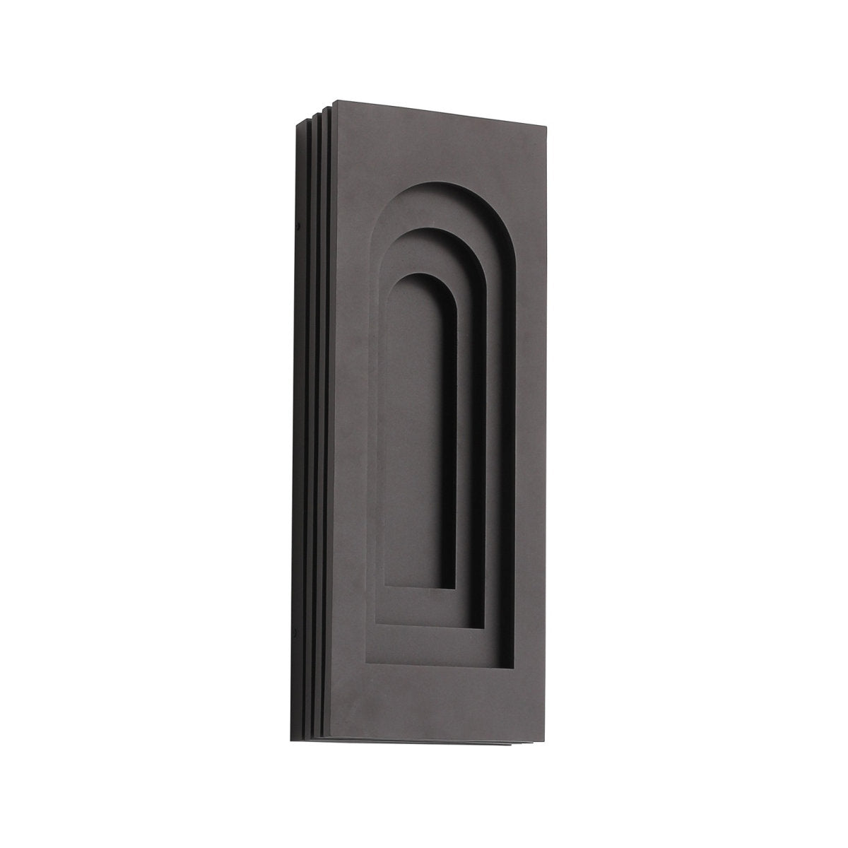 Avenue Outdoor 36"h 3-cct Led Rectangular Curved Top Wall Sconce In Dark Bronze