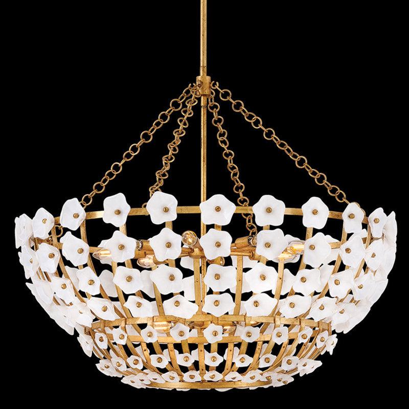 Azalea 12 - Light Steel Chandelier
