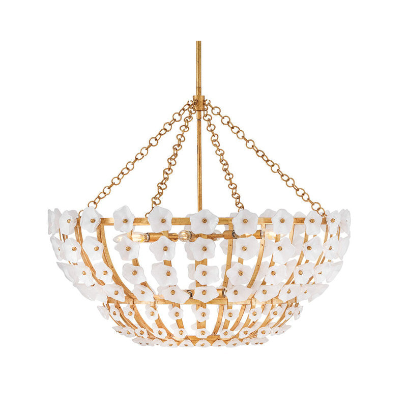Azalea 12 - Light Steel Chandelier