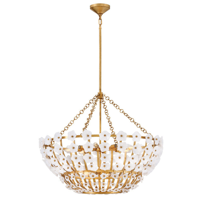 Azalea 12 - Light Steel Chandelier