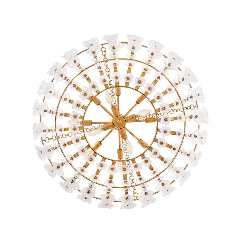 Azalea 12 - Light Steel Chandelier