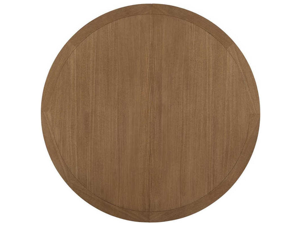 Newport Magnolia 60-Inch Round Extendable Dining Table in Sandstone