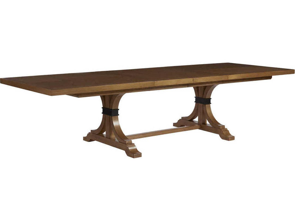 Newport Oceanfront 88-Inch Rectangle Extension Dining Table Sandstone Elm