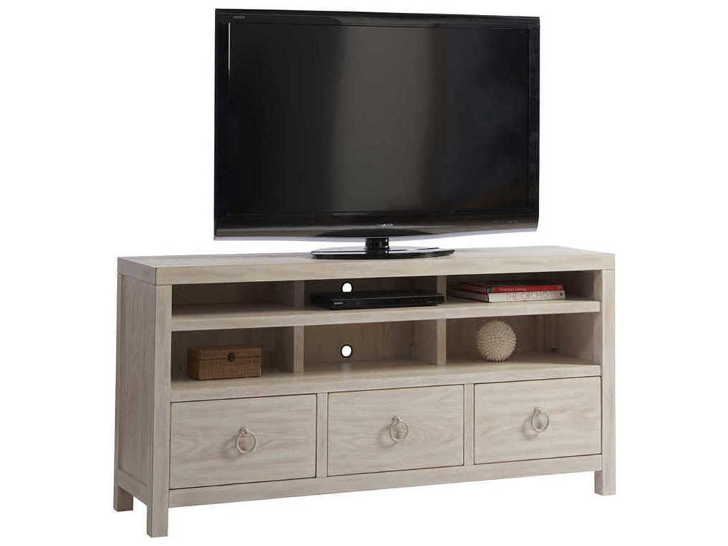 Promontory Media Console in Sailcloth Finish