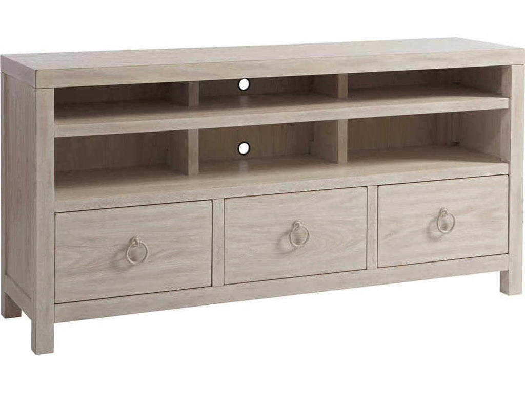Promontory Media Console in Sailcloth Finish