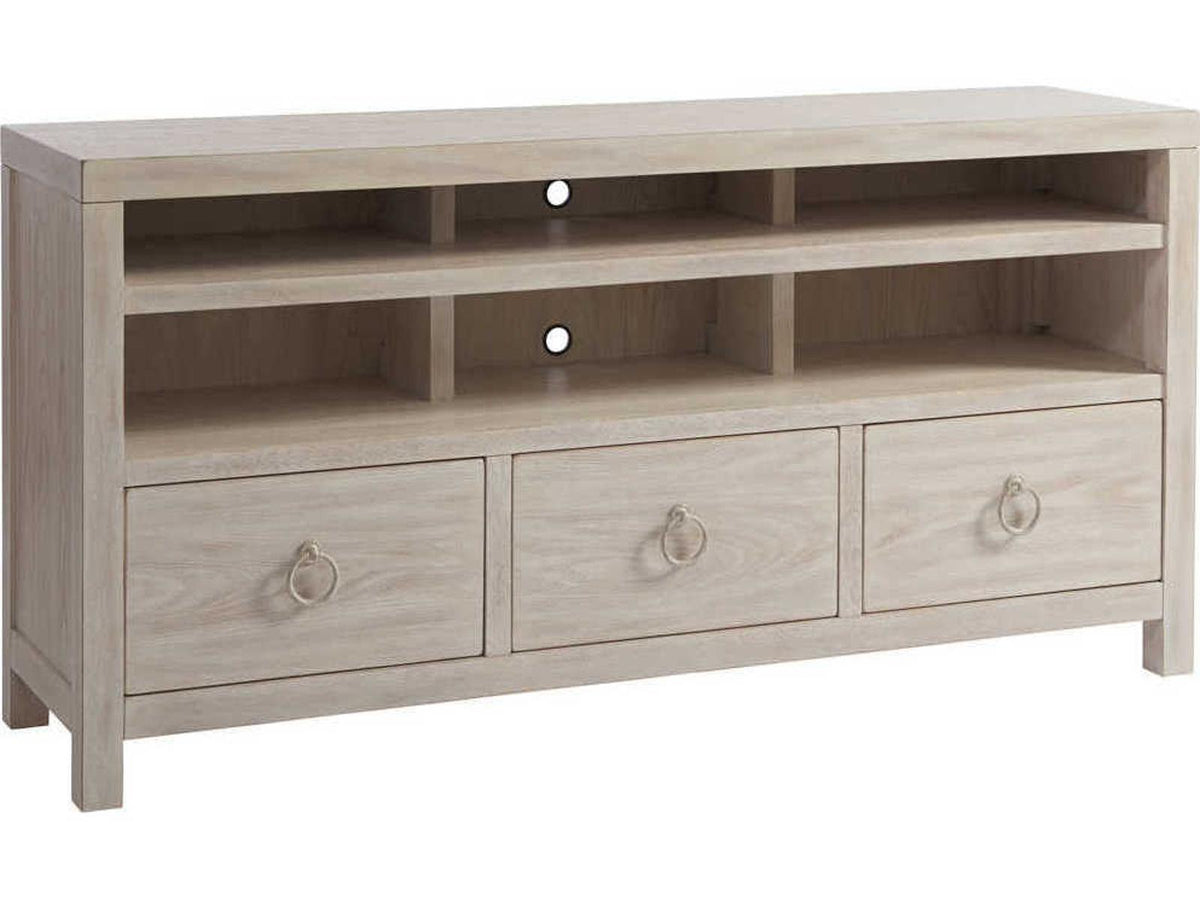 Promontory Media Console in Sailcloth Finish