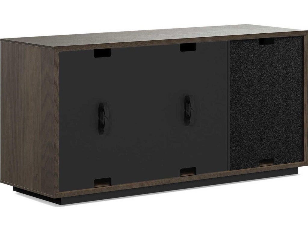 Profile 8477 3-Door Media Console Toasted Oak Hardwood