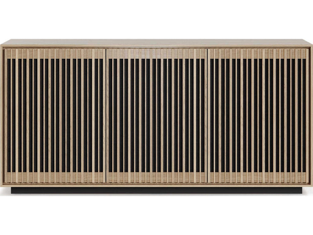 Profile 62-Inch 3-Door Media Console in Washed Oak