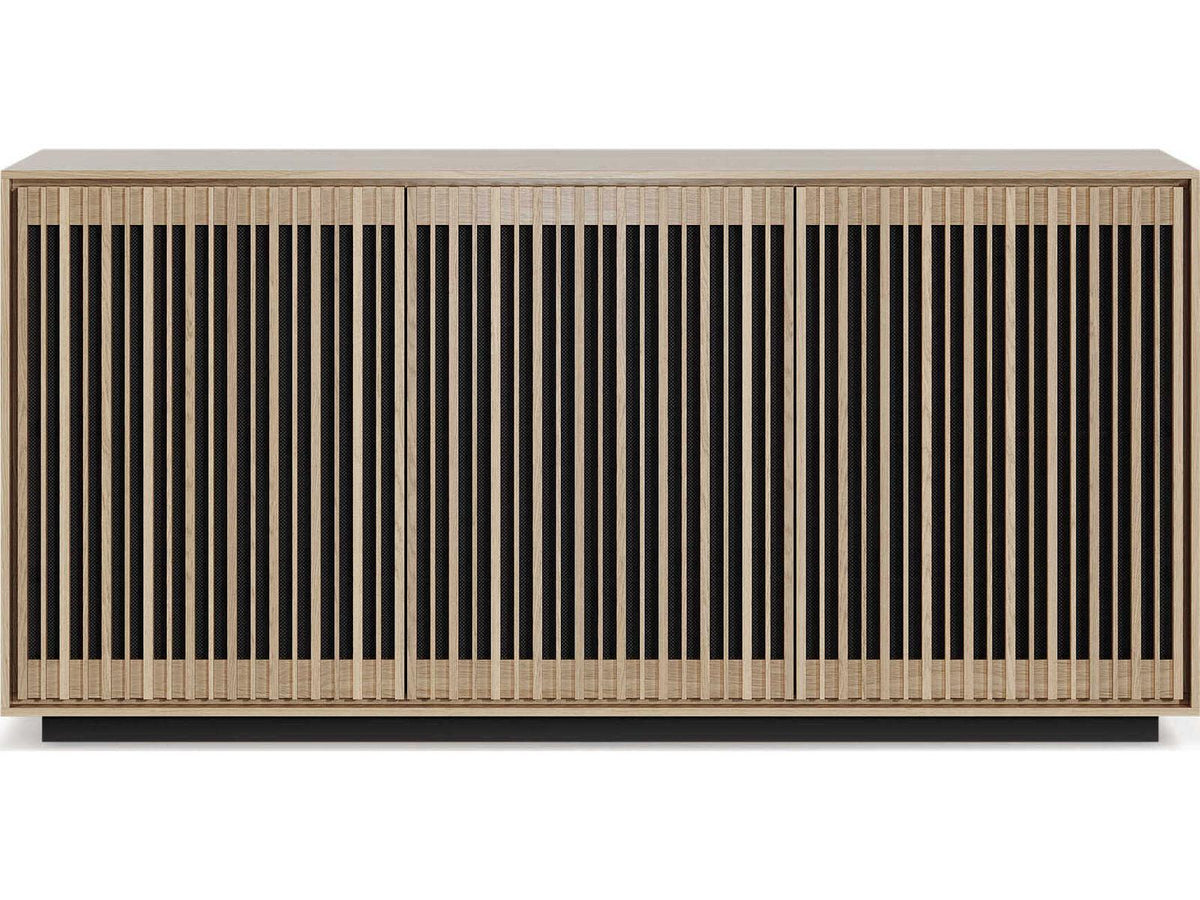 Profile 62-Inch 3-Door Media Console in Washed Oak