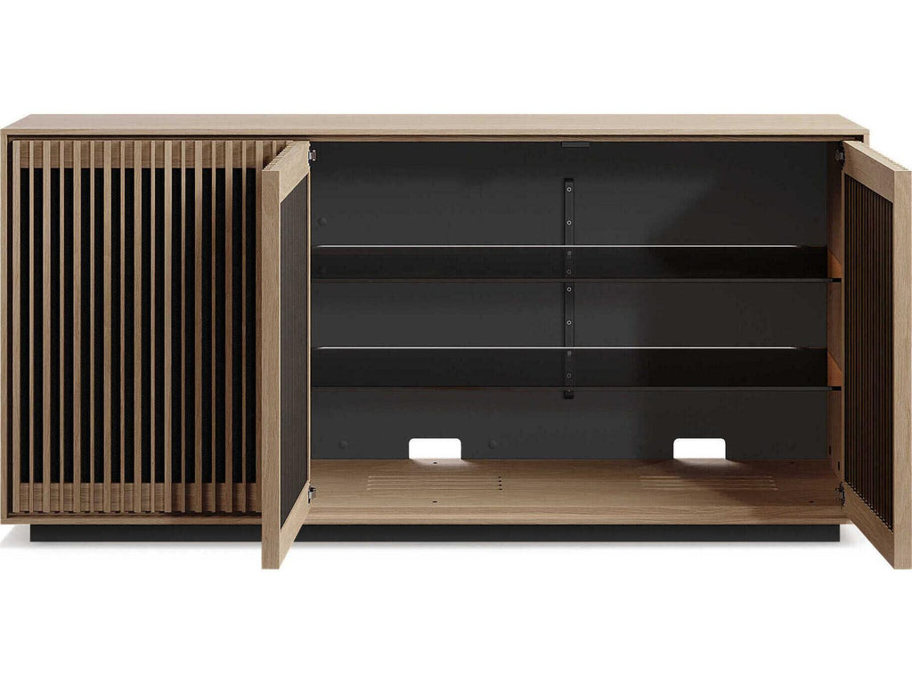 Profile 62-Inch 3-Door Media Console in Washed Oak