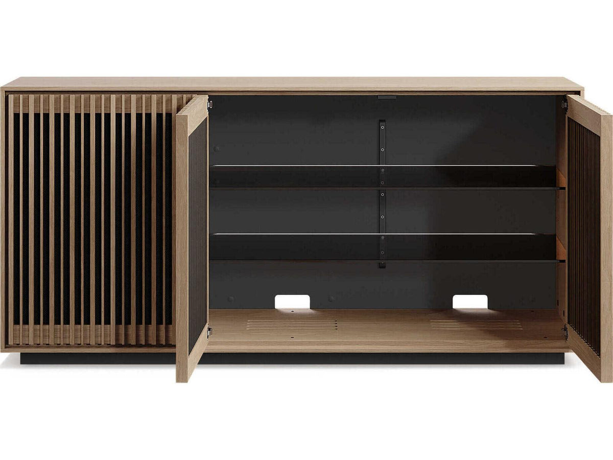 Profile 62-Inch 3-Door Media Console in Washed Oak