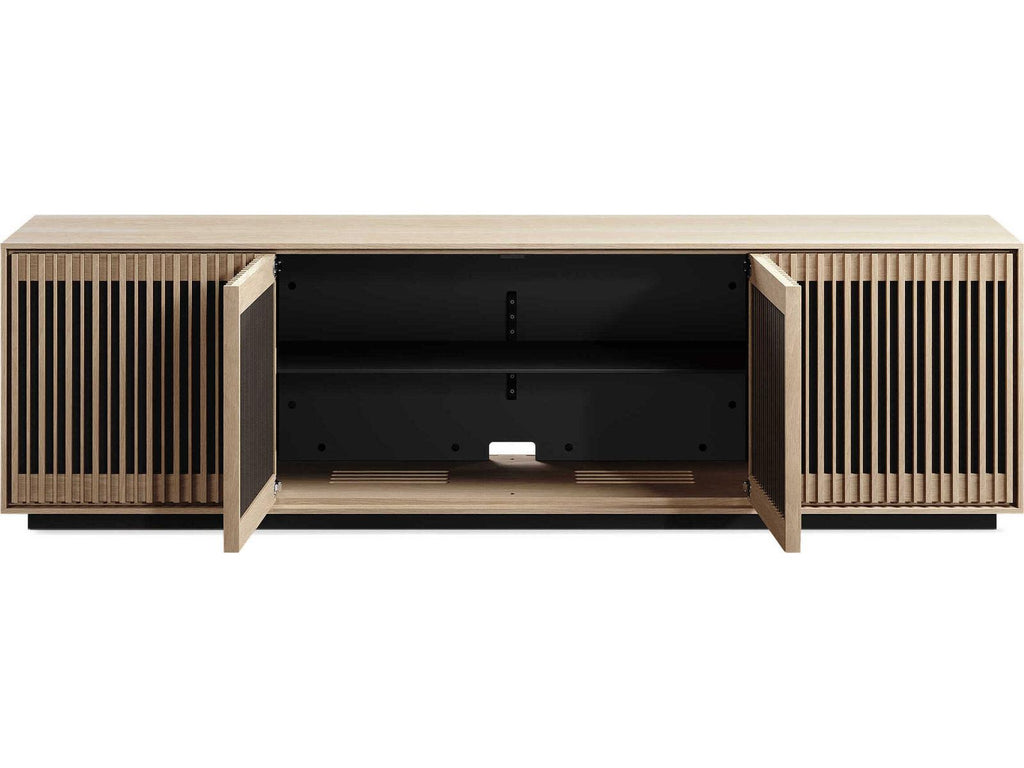 Profile 4-Door Media Storage Console in Washed Oak