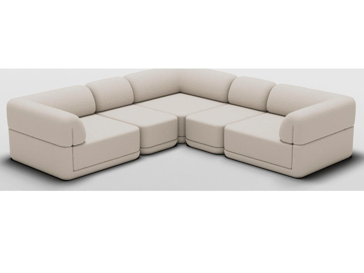 Cube Modular Corner Sectional Module Boucle Cream