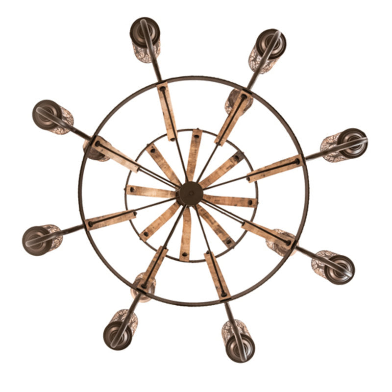 Barrel Stave 12 - Light Chandelier