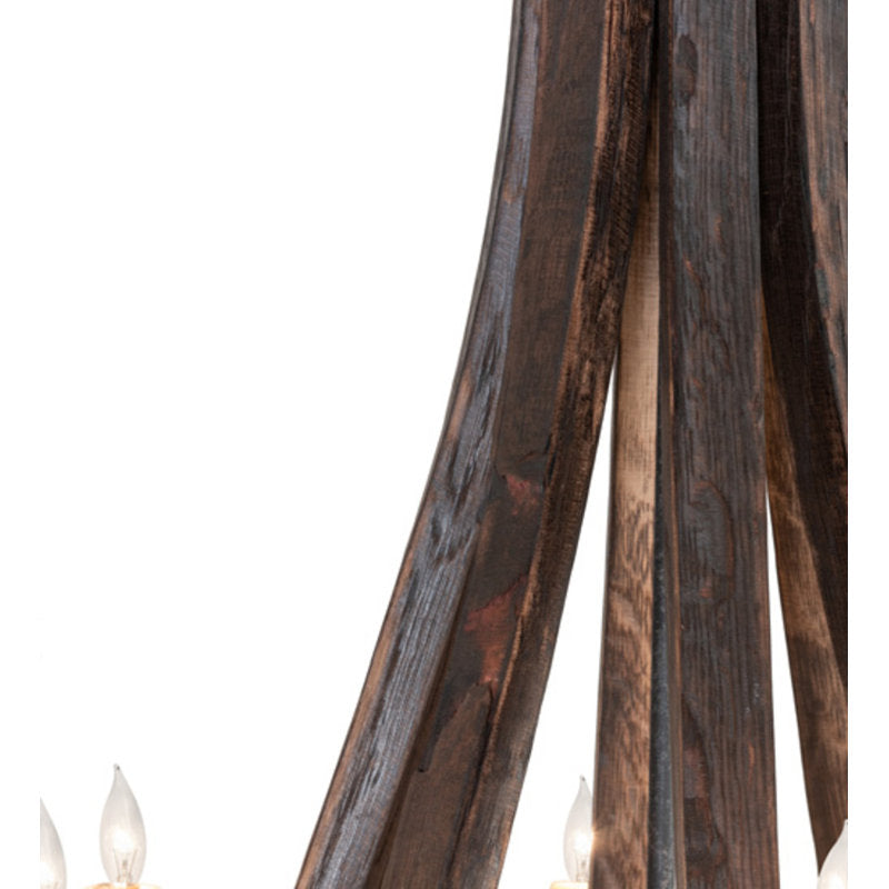 Barrel Stave 8 - Light Chandelier