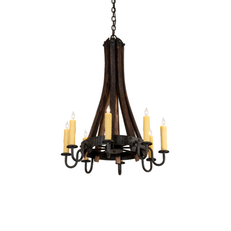 Barrel Stave 8 - Light Chandelier