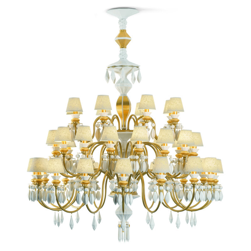 Belle de Nuit 40 - Light Shaded Tiered Chandelier